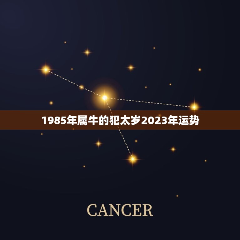 1985年属牛的犯太岁2023年运势(如何应对)