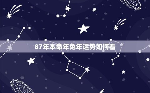 87年本命年兔年运势如何看(详解兔年生肖运势)