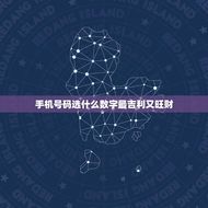 手机号码选什么数字最吉利又旺财