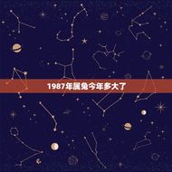 1987年属兔今年多大了(属兔人的年龄计算方法)