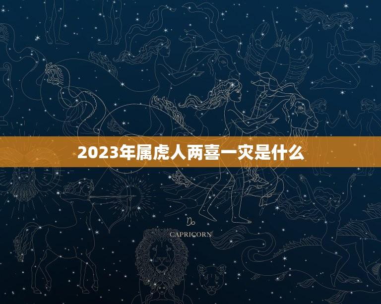 2023年属虎人两喜一灾是什么(介绍幸福与挑战并存)