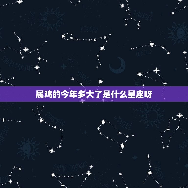 属鸡的今年多大了是什么星座呀(解密属鸡人的命运与性格)
