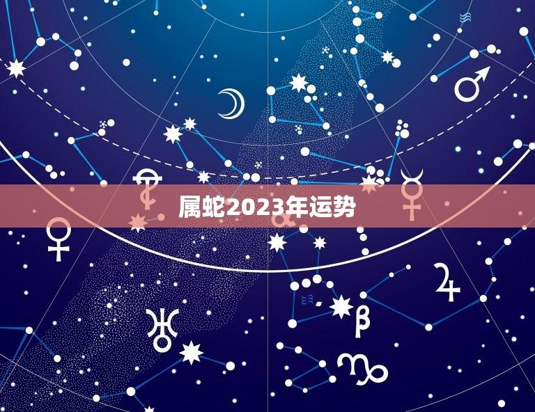 属蛇2023年运势(全年运程介绍)