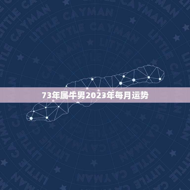 73年属牛男2023年每月运势(详解顺风顺水还是波折不断)