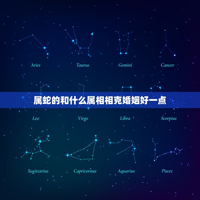 属蛇的和什么属相相克婚姻好一点(如何避免婚姻矛盾)