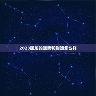 2023属龙的运势和财运怎么样(龙威大发财运亨通)