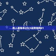 鸡人遇兔年2023运势如何81(介绍财运旺盛事业顺利)