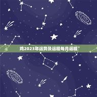 鸡2023年运势及运程每月运程(详解财运亨通事业顺利感情甜蜜)