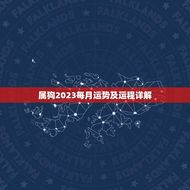 属狗2023每月运势及运程详解(狗年好运连连月月顺风顺水)