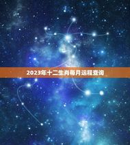 2023年十二生肖每月运程查询(详解运势如何)