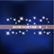 2023年1965蛇今年有一难(预示着什么)