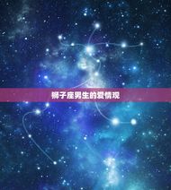 狮子男偏爱哪类星座女(介绍狮子座男生的爱情观)