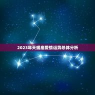 陶白白说天蝎爱情运势(2023年天蝎座爱情运势大介绍)