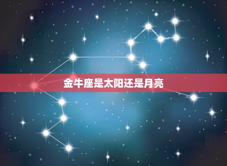 金牛座是太阳还是月亮(介绍星座)