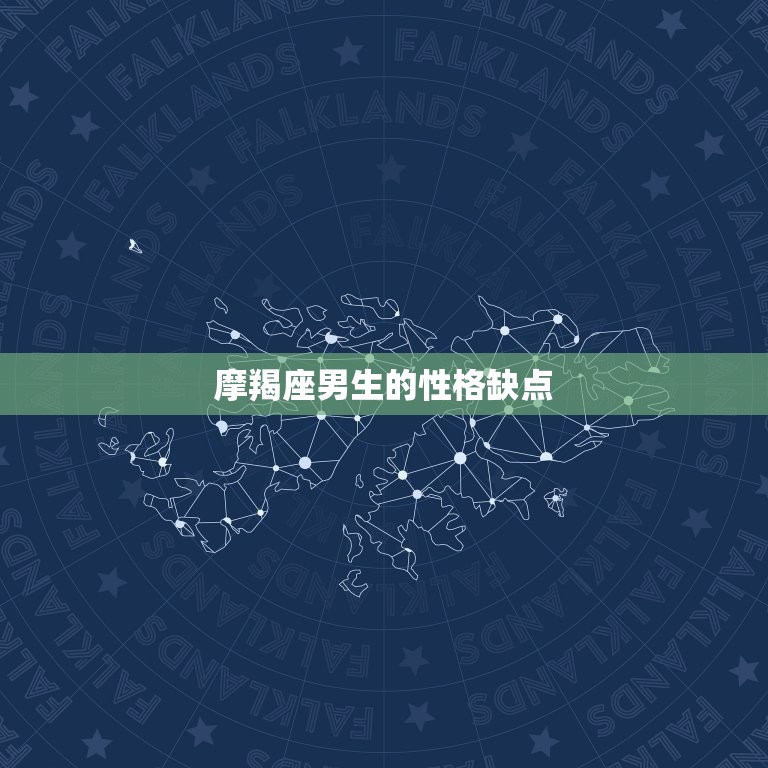 摩羯座男生的性格缺点(冷漠、固执、自我中心)