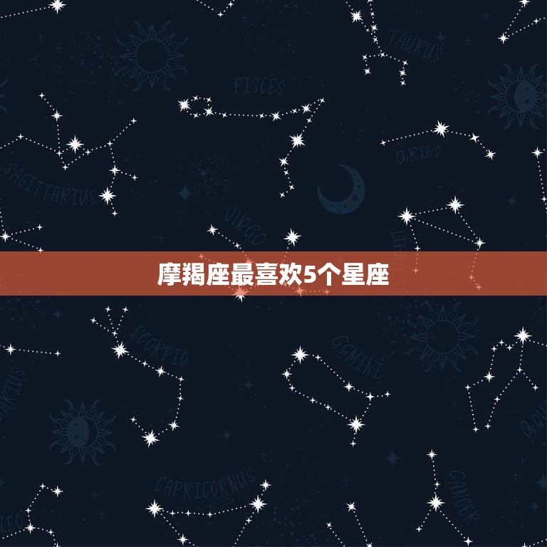 摩羯座最喜欢5个星座(介绍哪些星座最能与摩羯座相得益彰)