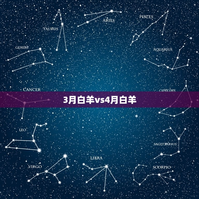 3月白羊vs4月白羊(性格区别大)