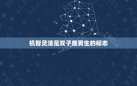 双子座男生的性格特点(机智灵活善于交际)