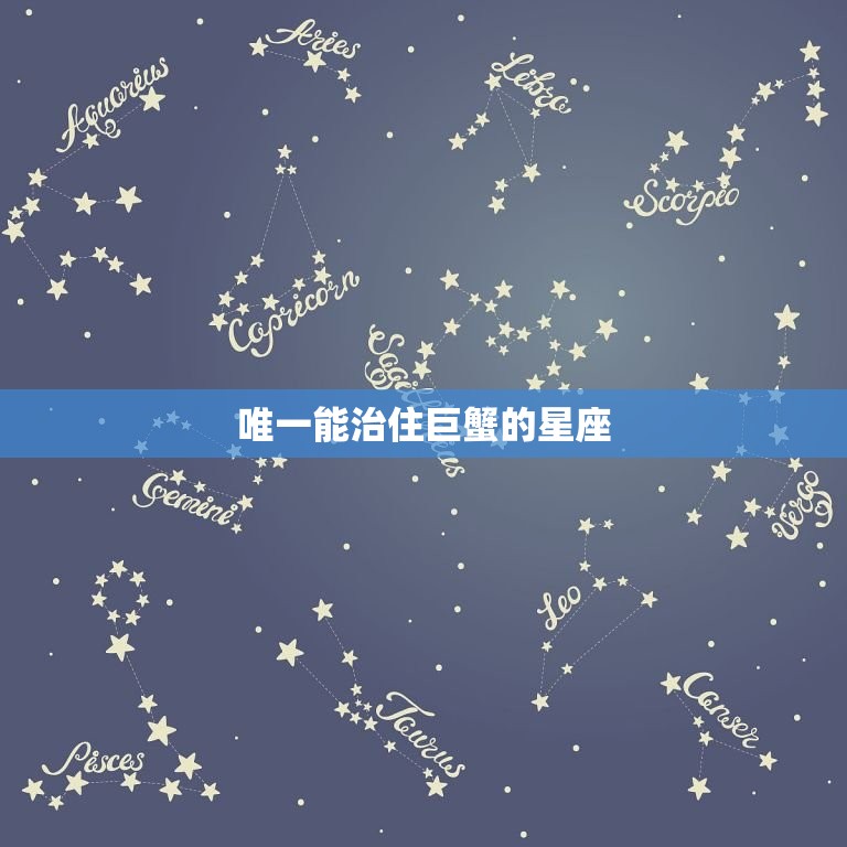 能治住巨蟹的星座(介绍谁才是巨蟹座的克星)