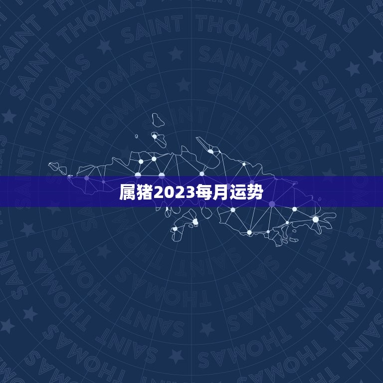 属猪2023每月运势(猪年好运连连月月财源滚滚)