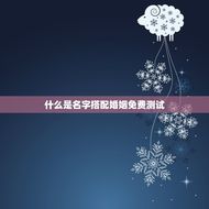 名字搭配婚姻免费测试(测测你们是否天生一对)