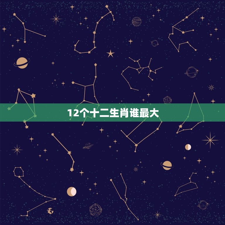 12个十二生肖谁(哪个生肖)