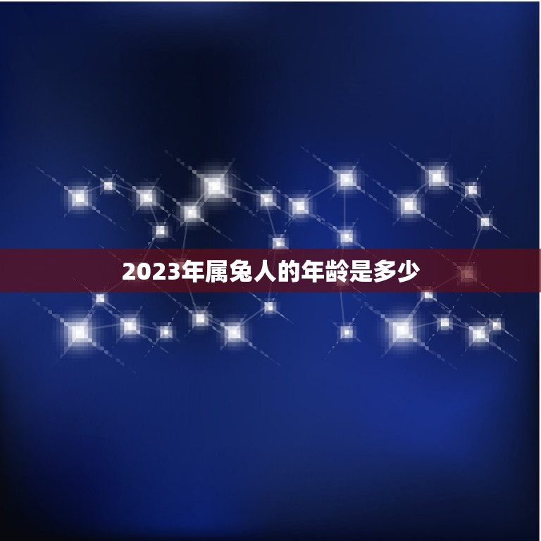 属兔的今年是多大年龄(2023年属兔人的年龄是多少)