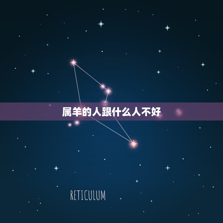 属羊的人跟什么人不好(避免与这些星座交往)