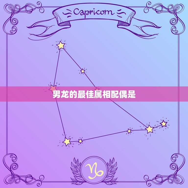 男龙的属相配偶是(哪个属相)