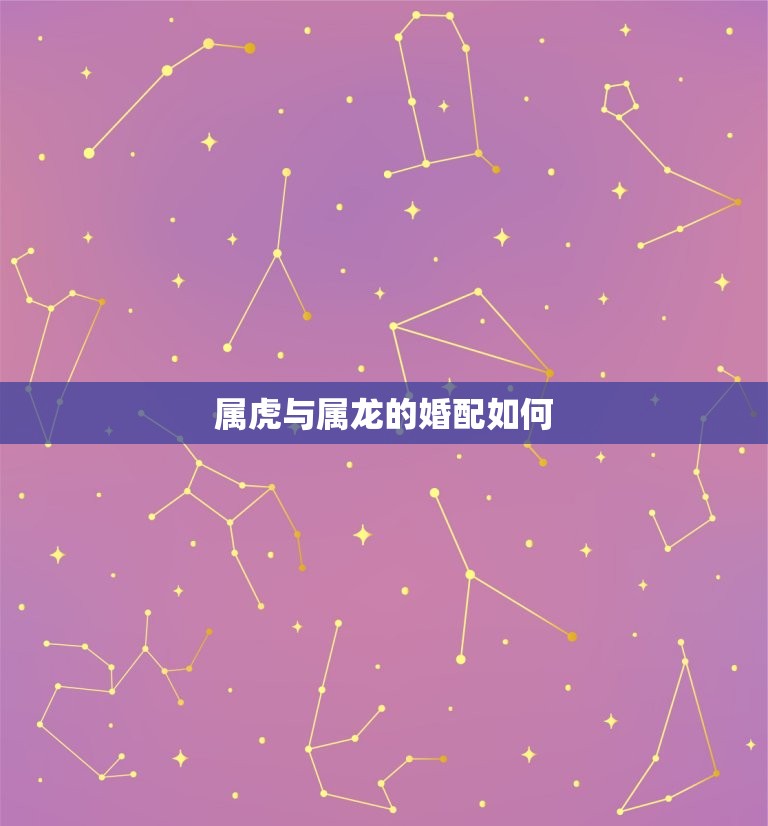 属虎与属龙的婚配如何(介绍相生相克如何化解矛盾)