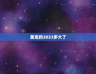属龙的2023多大了(2023年出生的龙年属相人几岁了)
