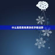 周易免费测名字看运势(解读你的命运)