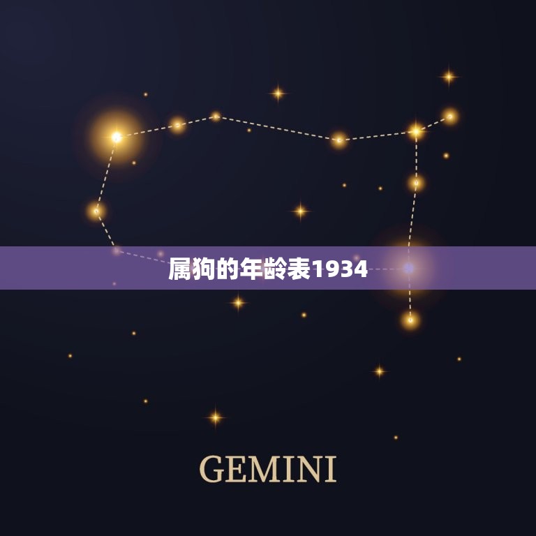 属狗的年龄表1934(狗年出生的人你知道自己的命运吗)