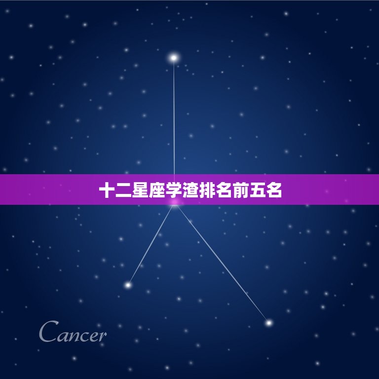 十二星座学渣排名前五名(谁最不靠谱)