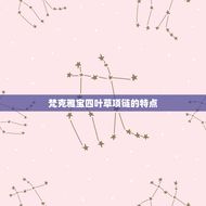 梵克雅宝四叶草项链鉴定(如何辨别真假)