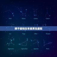 狮子座和什么座男生最配(星座配对大介绍)