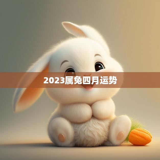 2023属兔四月运势(财运亨通事业顺利)