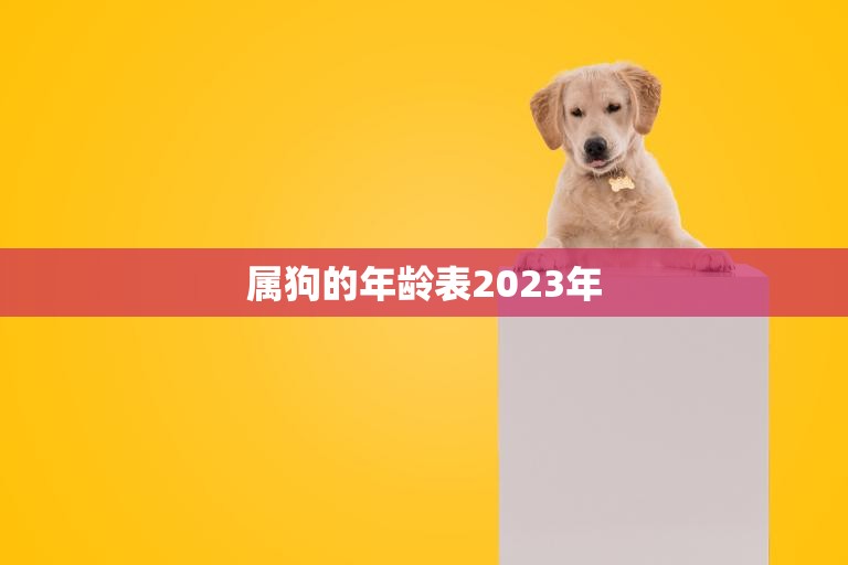 属狗的年龄表2023年(狗年人的幸运之年)