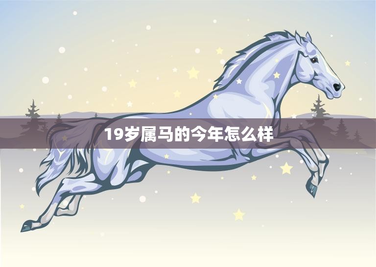 19岁属马的今年怎么样(2023年运势大揭秘)