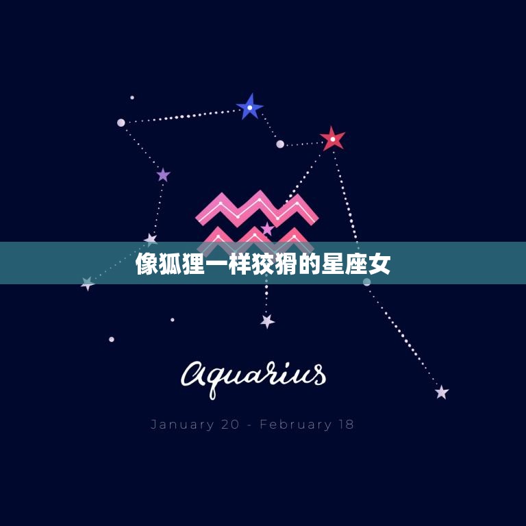 像狐狸一样狡猾的星座女(如何在人际关系中游刃有余)