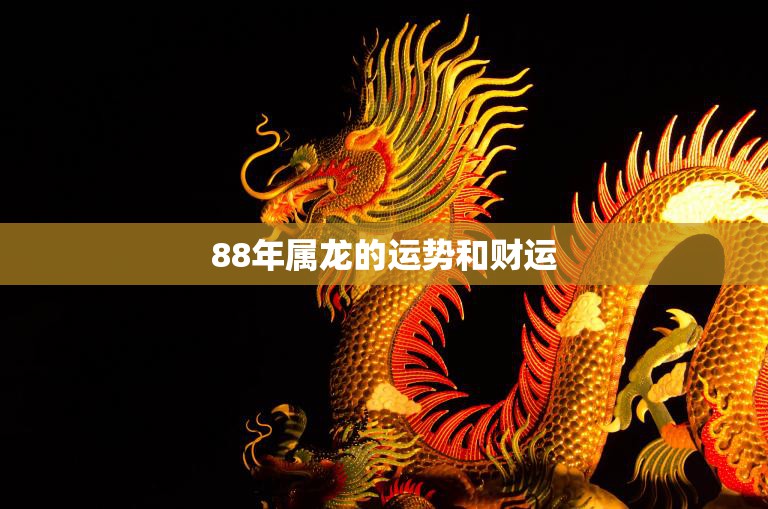 88年属龙的运势和财运(2023年如何)