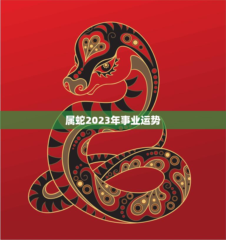 属蛇2023年事业运势(蛇行稳致远事业步步高升)