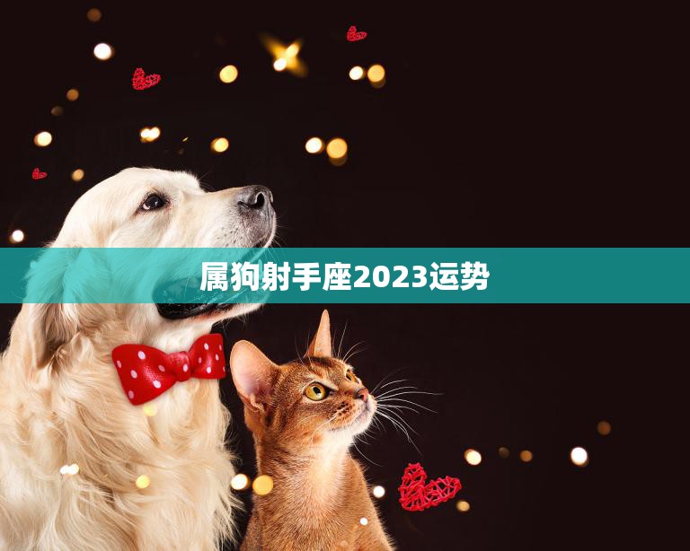 属狗射手座2023运势(狗年运势大好射手座迎来事业新起点)