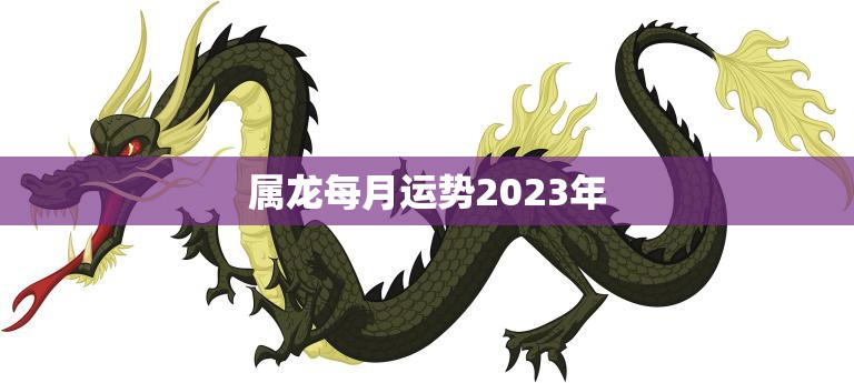 属龙每月运势2023年(好运连连财源滚滚)