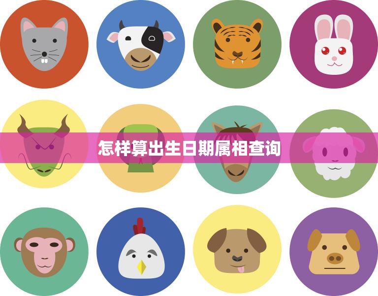 怎样算出生日期属相查询(掌握快速查询)