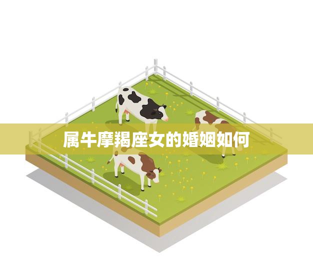 属牛摩羯座女的婚姻如何(幸福长久的秘诀)