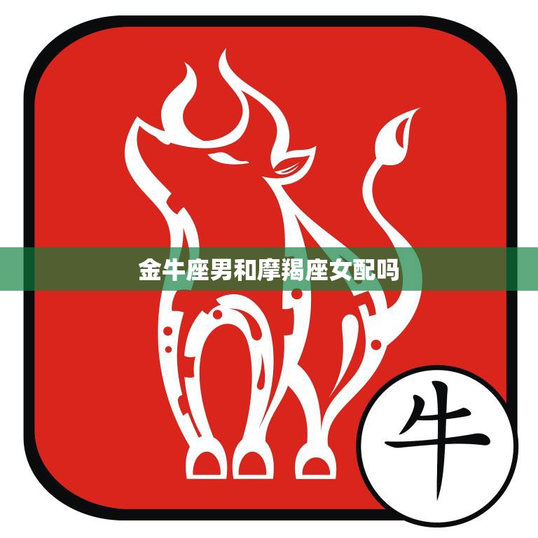 金牛座男和摩羯座女配吗(星座专家揭秘两人的性格特点和相处之道)