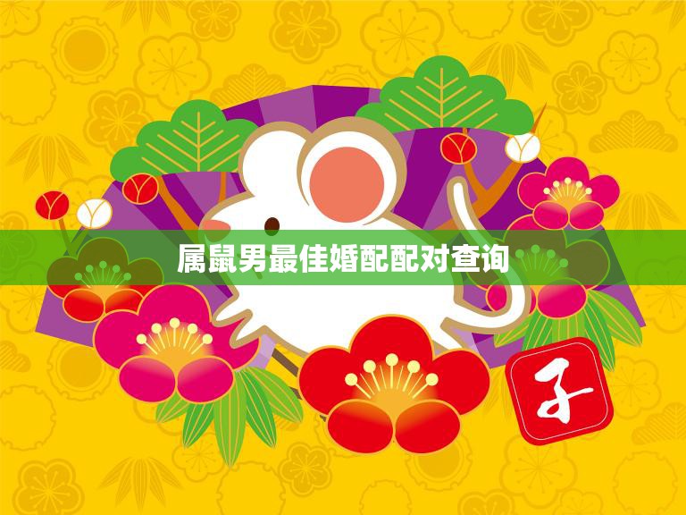 属鼠男最佳婚配配对查询(如何找到最适合你的伴侣)