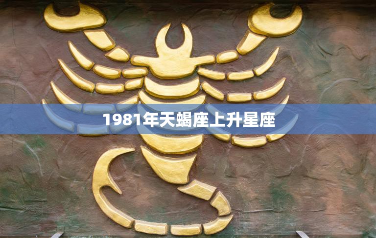 1981年天蝎座上升星座(探秘性格特点与运势解析)