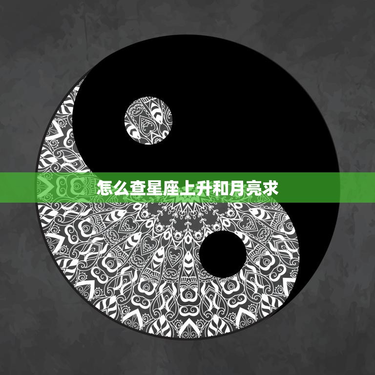 怎么查星座上升和月亮求(掌握星盘解读技巧)